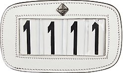 LeMieux Horse Saddle Number Holder, 4 Speaces, White, White