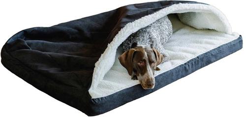 Show full view: Snoozer Pet Products Orthopedic Microsuede Cozy Cave Dog Bed, Black, X-Large slide 3 of 5