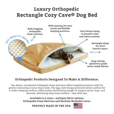 Show full view: Snoozer Pet Products Orthopedic Microsuede Cozy Cave Dog Bed, Sapphire, X-Large slide 3 of 6