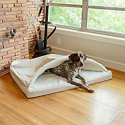 Snoozer Pet Products Orthopedic Microsuede Cozy Cave Dog Bed, Buckskin, Large