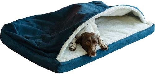 Show full view: Snoozer Pet Products Orthopedic Microsuede Cozy Cave Dog Bed, Sapphire, X-Large slide 4 of 6