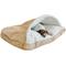Show in main carousel: Snoozer Pet Products Orthopedic Microsuede Cozy Cave Dog Bed, Marmot Sand, Small slide 4 of 6