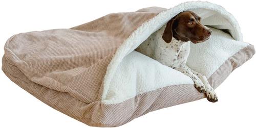 Show full view: Snoozer Pet Products Microsuede Cozy Cave Dog Bed, Marmot Taupe, Medium slide 2 of 5