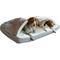 Show in main carousel: Snoozer Pet Products Poly Cotton Orthopedic Cozy Cave Dog Bed, Heather Gray, X-Large slide 4 of 7