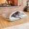 Show in main carousel: Snoozer Pet Products Poly Cotton Orthopedic Cozy Cave Dog Bed, Khaki, Large slide 1 of 7
