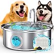 Show in main carousel: OneIsAll PWF-002-B Stainless Steel Dog Water Fountain, 1.8-gal slide 1 of 11