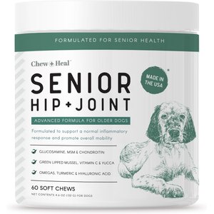NaturVet Joint Care Plus with Hemp Hip & Joint Hickory Smoked Bacon Flavored Soft Chew Supplement for Dogs