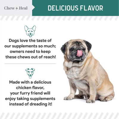 Show full view: Chew + Heal Essential 12-in-1 Multivitamin Soft Chews for Dogs, 120 count slide 8 of 11