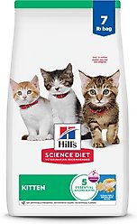 Hill's Science Diet Kitten Dry Ocean Fish & Brown Rice Recipe Dry Cat Food, 7-lb bag