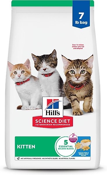 Hill's Science Diet Kitten Dry Ocean Fish & Brown Rice Recipe Dry Cat Food