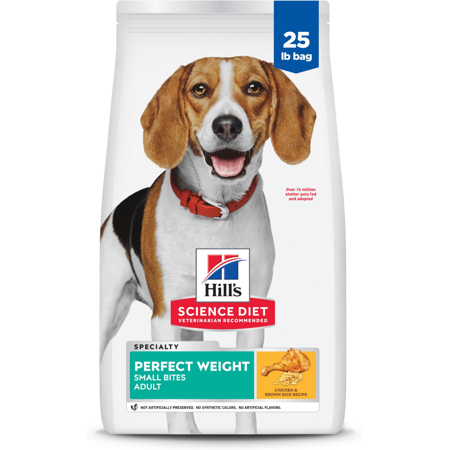 Hill's Science Diet Adult Perfect Weight Management Small Bites Chicken Recipe Dry Dog Food, 25-lb bag