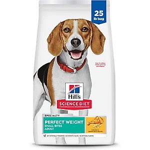 Hill's Science Diet Adult Perfect Weight Management Small Bites Chicken Recipe Dry Dog Food, 25-lb bag