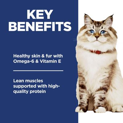 Show full view: Hill's Science Diet Adult 1-6 Chicken Rice Recipe No Corn, Wheat or Soy Dry Cat Food, 15-lb bag slide 5 of 12