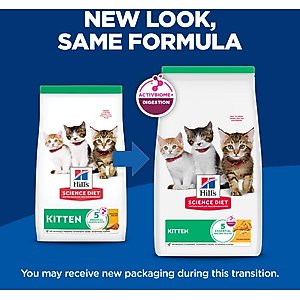 Hill's Science Diet Kitten Healthy Development Chicken Recipe Dry Cat Food, 15.5-lb bag