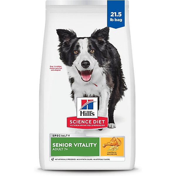 Hill's Science Diet Adult 7+ Senior Vitality Chicken Recipe Dry Dog Food