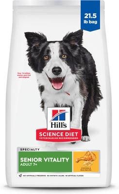 Hill's Science Diet Adult 7+ Senior Vitality Chicken Recipe Dry Dog Food, 21.5-lb bag