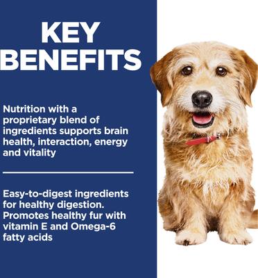 Show full view: Hill's Science Diet Adult 7+ Senior Vitality Small Breed & Mini Breed Chicken & Rice Recipe Dry Dog Food, 3.5-lb bag slide 5 of 13