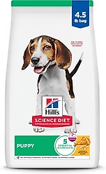 Hill's Science Diet Puppy Chicken & Brown Rice Recipe Dry Dog Food, 4.5-lb bag