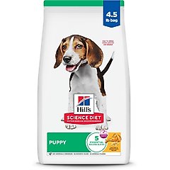 Hill's Science Diet Puppy Chicken & Brown Rice Recipe Dry Dog Food, 4.5-lb bag