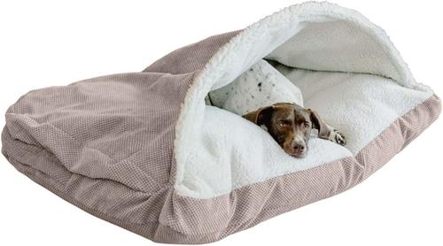 Show full view: Snoozer Pet Products Microsuede Cozy Cave Dog Bed, Marmot Taupe, Medium slide 5 of 5