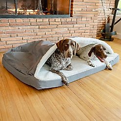 Snoozer Pet Products Poly Cotton Orthopedic Cozy Cave Dog Bed, Heather Gray, X-Large