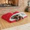 Show in main carousel: Snoozer Pet Products Poly Cotton Orthopedic Cozy Cave Dog Bed, Red, Large slide 1 of 7