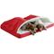 Show in main carousel: Snoozer Pet Products Poly Cotton Orthopedic Cozy Cave Dog Bed, Red, Large slide 4 of 7