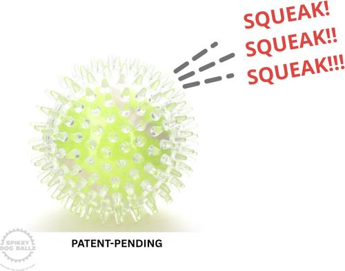 Show full view: IBK Doggies 3-inch Spikey Ballz Dog Toy with Squeaker, 3 count slide 3 of 12