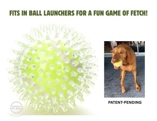 Show full view: IBK Doggies 3-inch Spikey Ballz Dog Toy with Squeaker, 3 count slide 4 of 12