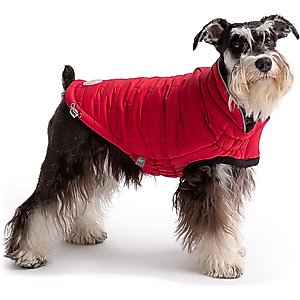GF Pet Reversible Chalet Dog Jacket, Red, Medium