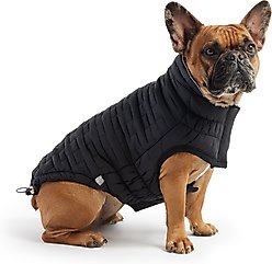GF Pet Reversible Chalet Dog Jacket, Black, XX-Small