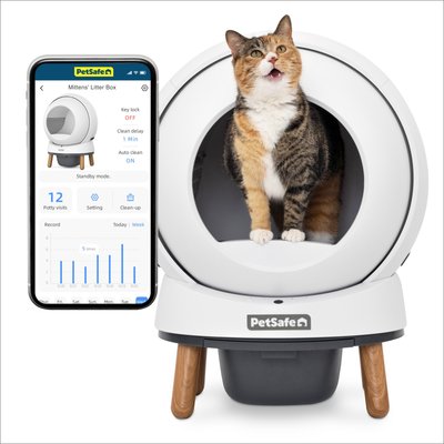 PetSafe PetSafe ScoopFree SmartSpin Self-Cleaning Cat Litter Box, White