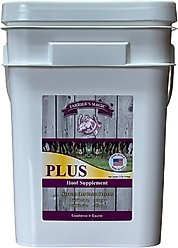 Farrier's Magic PLUS Hoof Health Hay Flavor Pellets Horse Supplement, 22-lb pail
