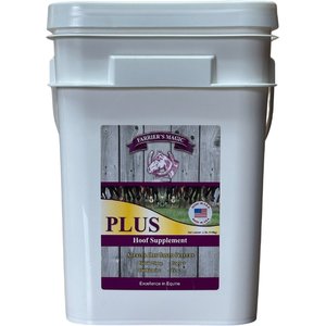 Farrier's Magic PLUS Hoof Health Hay Flavor Pellets Horse Supplement, 22-lb pail