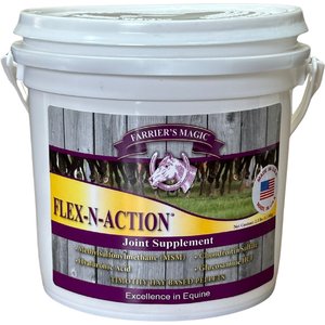 Farrier's Magic Flex-N-Action Joint Hay Flavor Pellets Horse Supplement, 2.5-lb tub