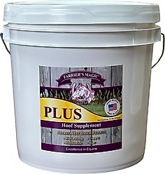 Farrier's Magic PLUS Hoof Health Hay Flavor Pellets Horse Supplement, 11-lb pail