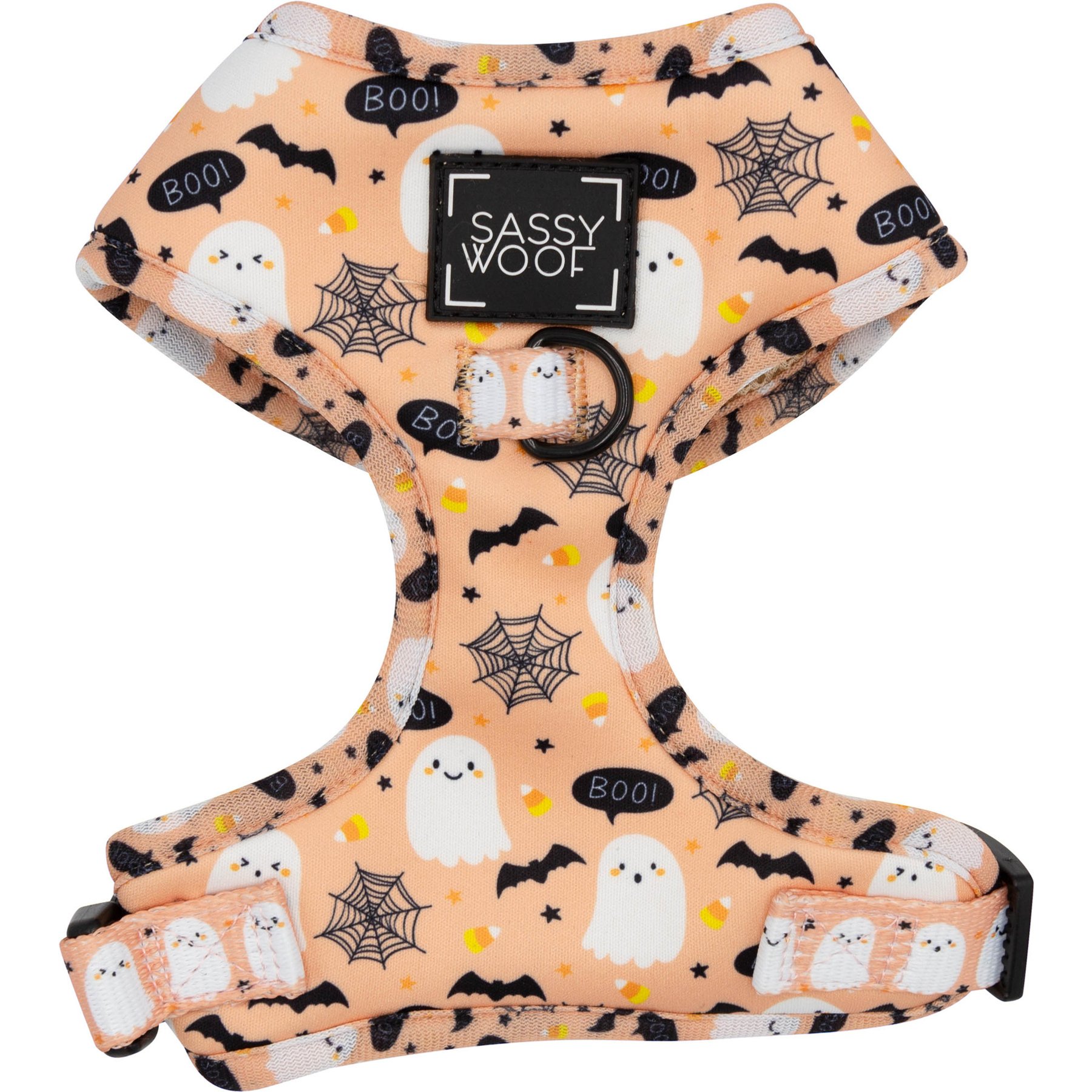 Sassy Woof Squad Ghouls Adjustable Dog Harness, X-Large: 24 to 35-in chest