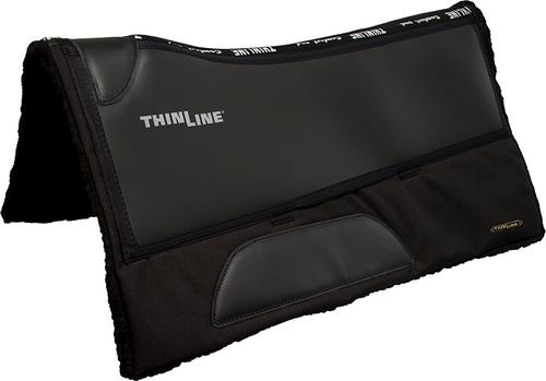Show full view: ThinLine Contour Western Ranch Saddle Pad, Black, 30 x 30-in slide 2 of 2