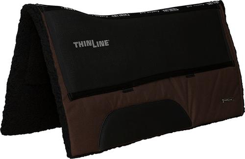 Show full view: ThinLine Contour Western Ranch Saddle Pad, Brown, 30 x 30-in slide 2 of 2