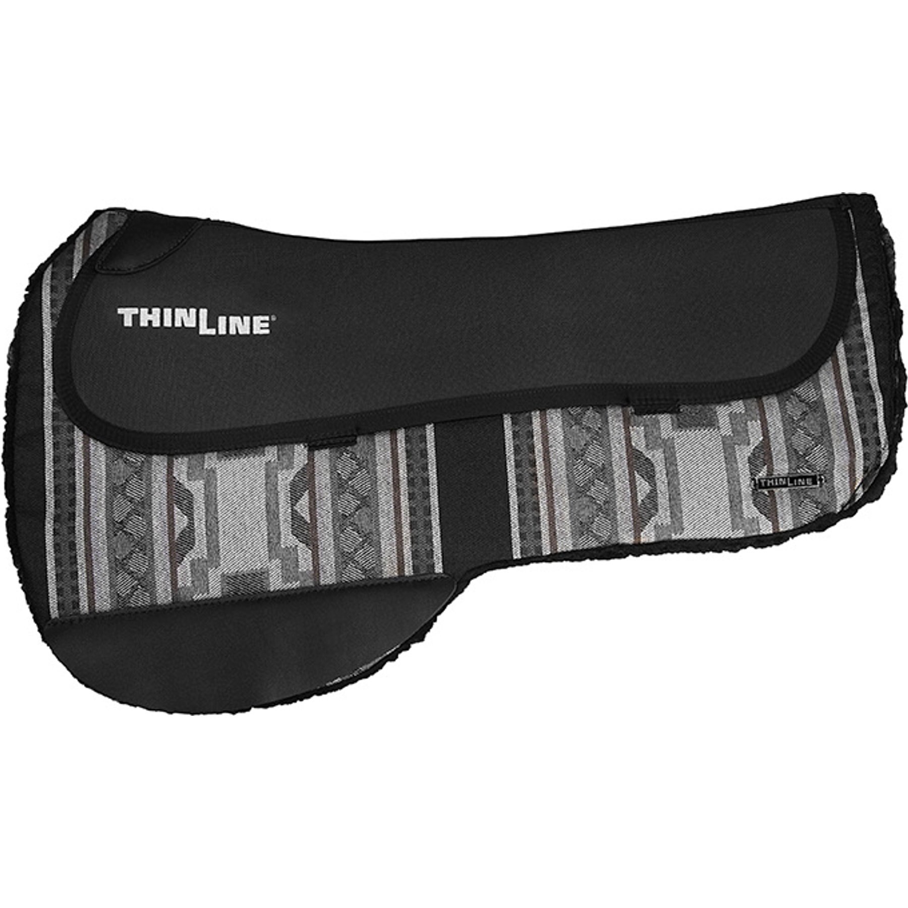 ThinLine Contour Western Ranch Round Skirt Saddle Pad, Silverado Pattern