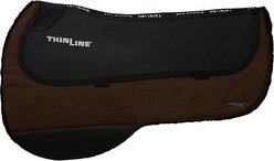 ThinLine Contour Western Ranch Round Skirt Saddle Pad, Brown
