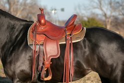 ThinLine Wax Tough Rider Round Skirt Saddle Pad, Tan slide 2 of 3
