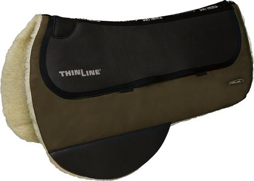 Show full view: ThinLine Wax Tough Rider Round Skirt Saddle Pad, Tan slide 2 of 3