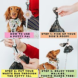 Sassy Woof Potty Pal Dog Poop Bag Holder, Pink Bow slide 2 of 6