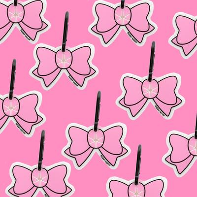 Show full view: Sassy Woof Potty Pal Dog Poop Bag Holder, Pink Bow slide 4 of 7