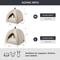 Show in main carousel: Bedsure 2 in 1 Cave Cat Bed, Beige, Medium slide 4 of 7