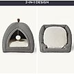 Show in main carousel: Bedsure 2 in 1 Cave Cat Bed, Grey, Medium slide 5 of 7