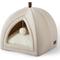 Show in main carousel: Bedsure 2 in 1 Cave Cat Bed, Beige, Medium slide 1 of 7