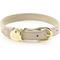 Show in main carousel: Nina Woof Copenhagen Dog Collar, Beige, Small: 12 to 15-in neck, 0.79-in wide slide 1 of 9