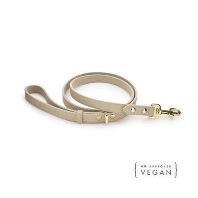 Show full view: Nina Woof Cupertino Dog Leash, Beige, 4-ft long, 1-in wide slide 6 of 9